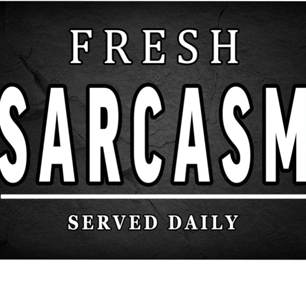 New Fresh Sarcasm Decor Plaque